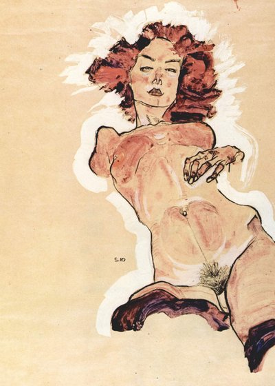 Weiblicher Akt von Egon Schiele